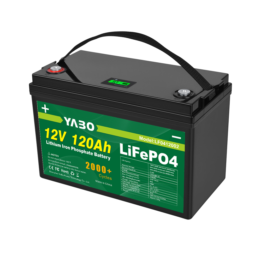 YABO 12V 120Ah LiFePO4 Batterij met Aanpasbare Behuizing voor Huisopslag